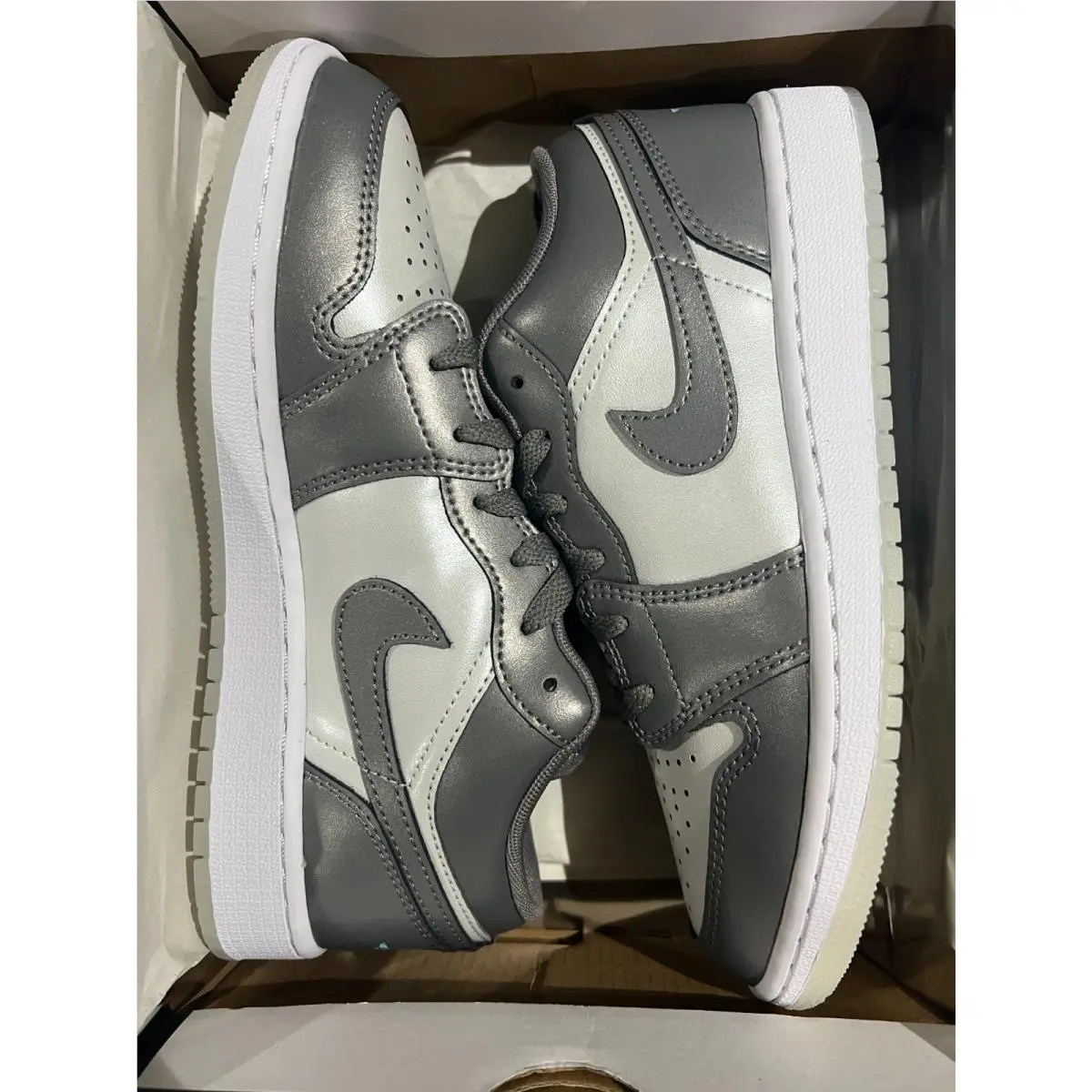 Nike shoes - FLAT PEWTER/BLUE CHILL 6