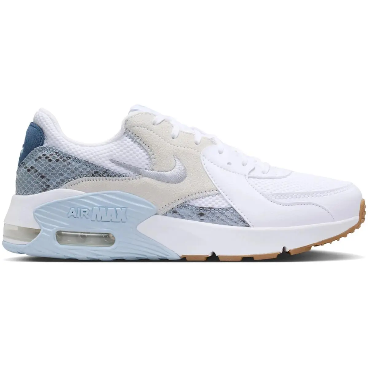 Nike Air Max Excee Premium White Hydrogen Blue Snakeskin Women`s IR1379-100