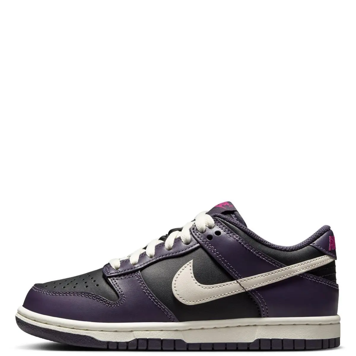Big Kid`s Nike Dunk Low Black/pale Ivory-dark Raisin FB9109 003