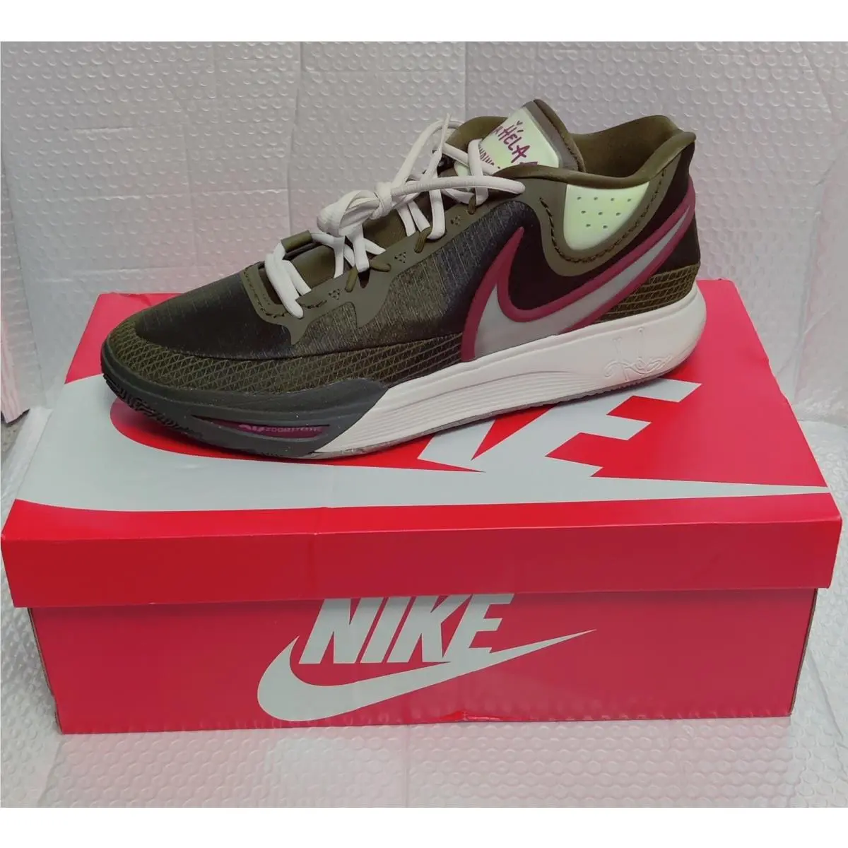 Nike shoes - Nike Kyrie 8 N7 - Kyrie - DX5945-300 - Olive Flak/ LT Orewood Brown 14