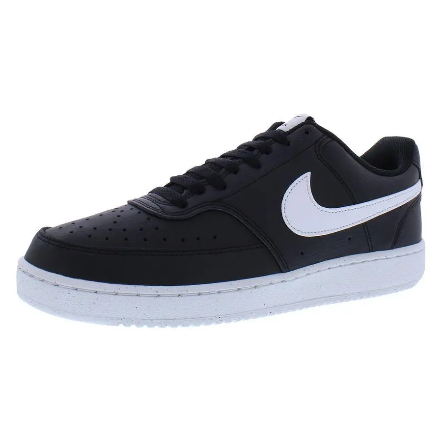 Nike Court Vision Low Next Nature Mens Shoes - Black/White, Main: Black