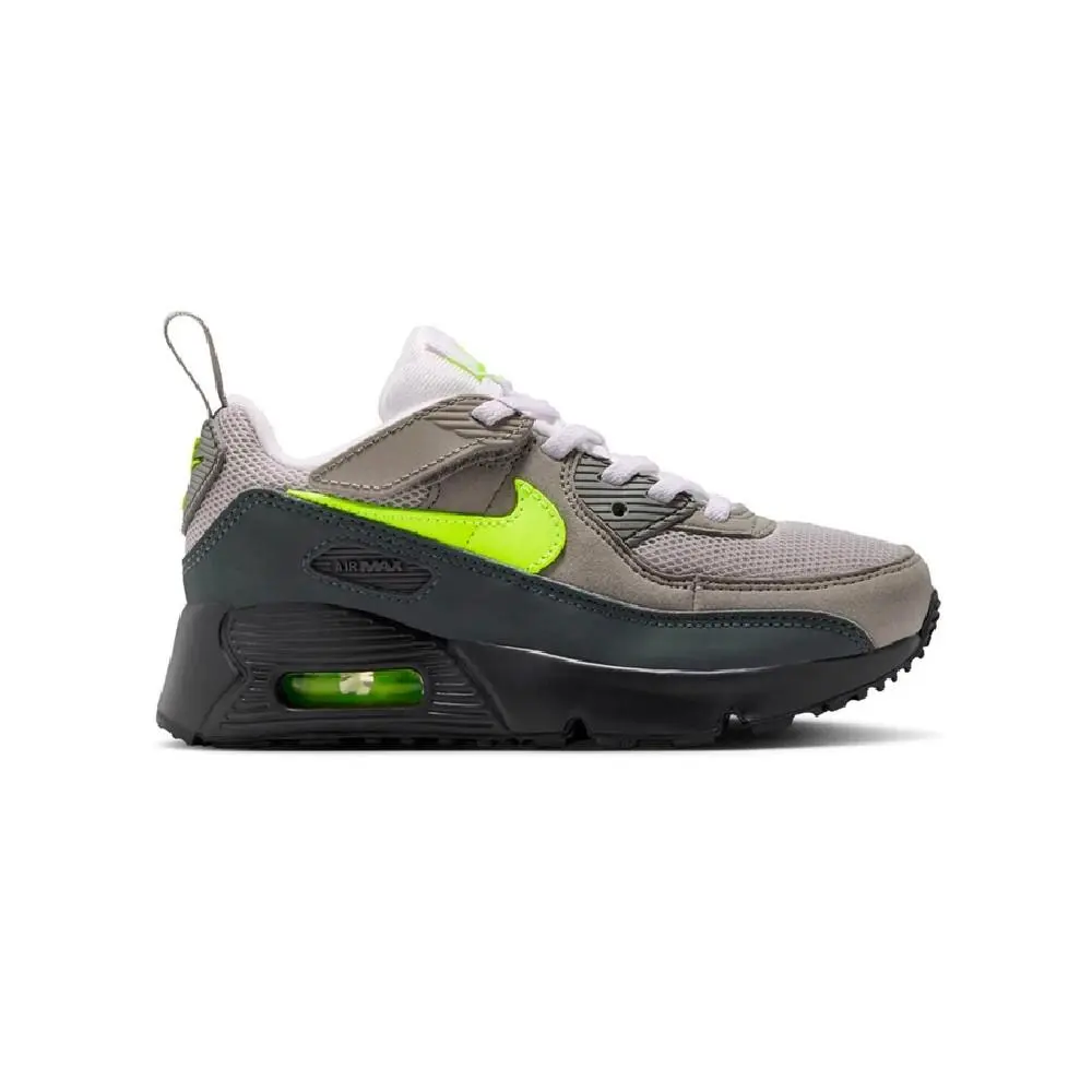 Little Kid`s Nike Air Max 90 Black/neon Yellow-anthracite IQ9026 001