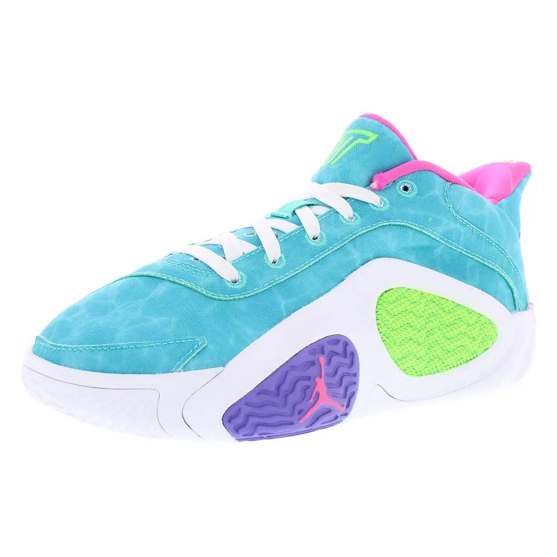 Nike Jordan Tatum 2 GS Boys Shoes - Hyper Jade/Green Strike/White, Main: Multi-Colored