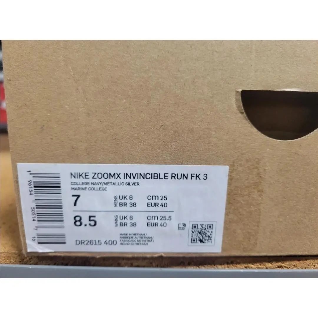 Nike shoes - Nike Zoomx Invincible Run FK 3 - DR2615 400 - College Navy Mettaallic Silver 4