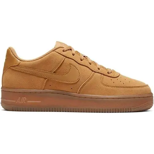 Big Kid`s Nike Air Force 1 LV8 Wheat/wheat-gum Light Brown BQ5485 700