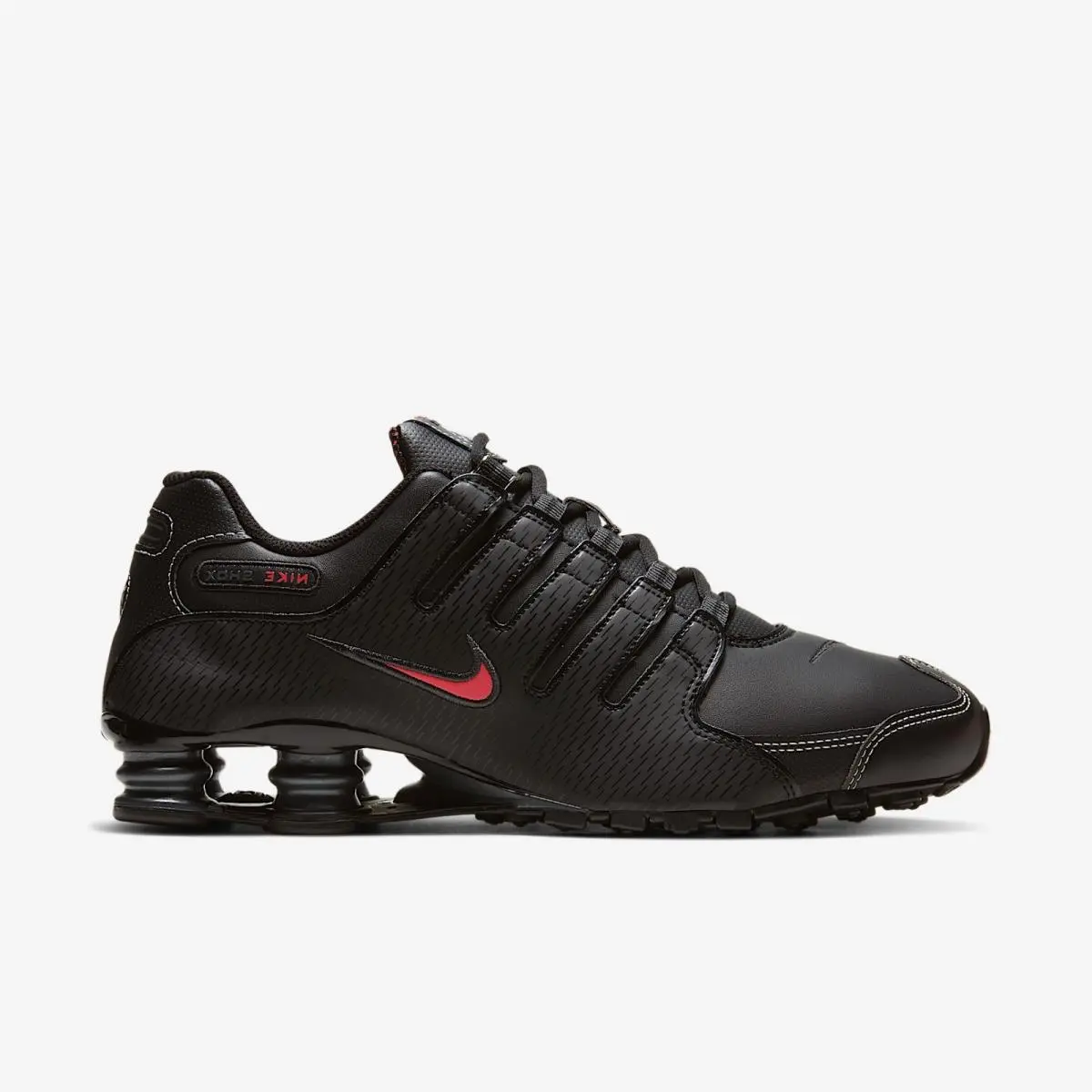 Nike Shox NZ Men`s Shoes Black White Varsity Red 378341 017