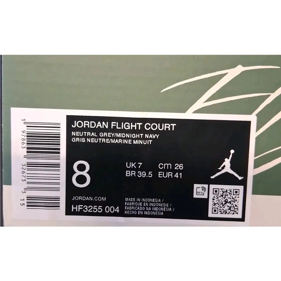Nike shoes - Jordan Flight Court - Flight Court - HF3255-004 - Neutral Grey/Midnight Navy 8