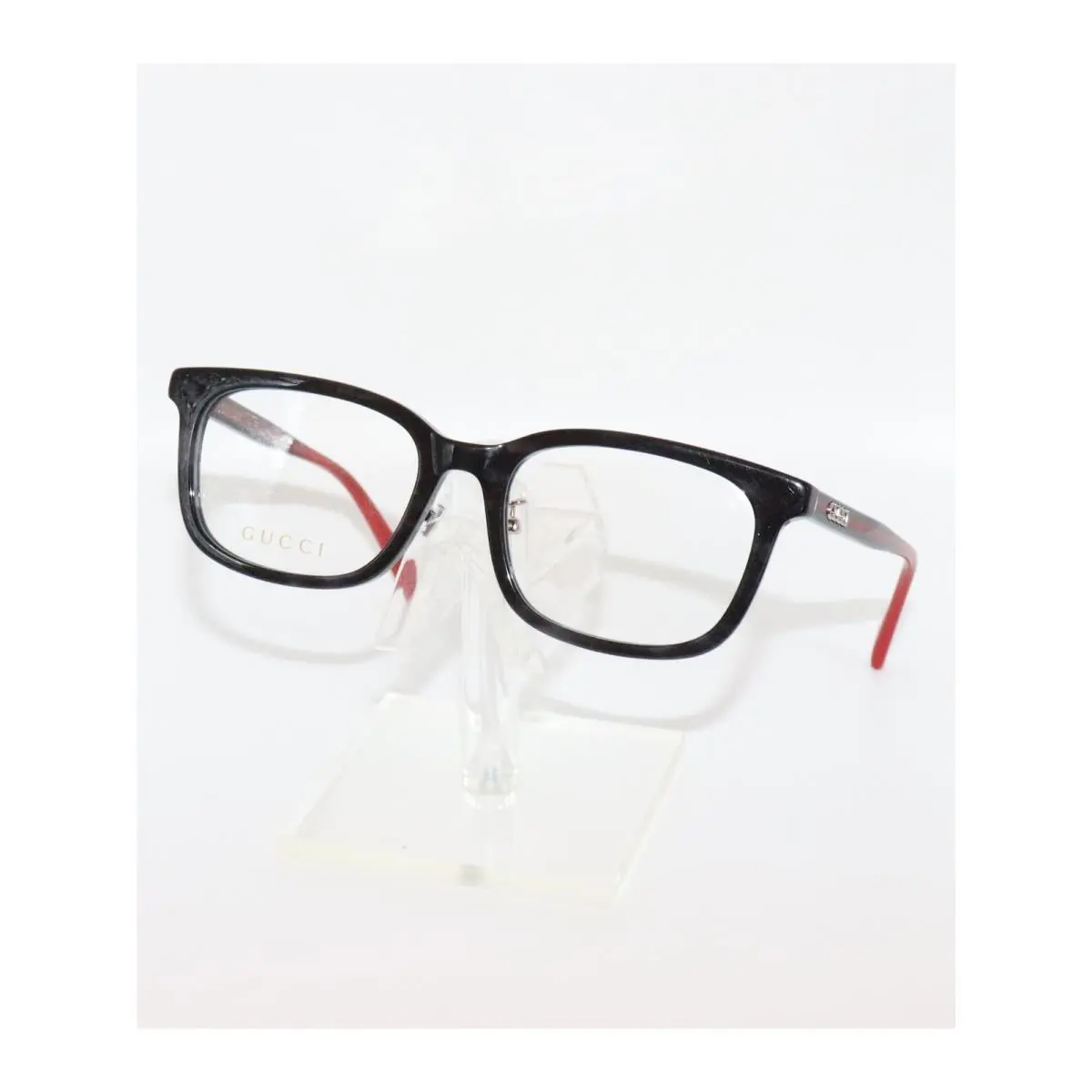 GG1873OK 005 Eyeglasses Black Red Optical Frames Unisex 50-17-135 by Gucci