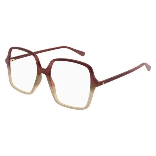 GG 1003 O-004 Red / Transparent 004 Size 53 Sunglasses by Gucci