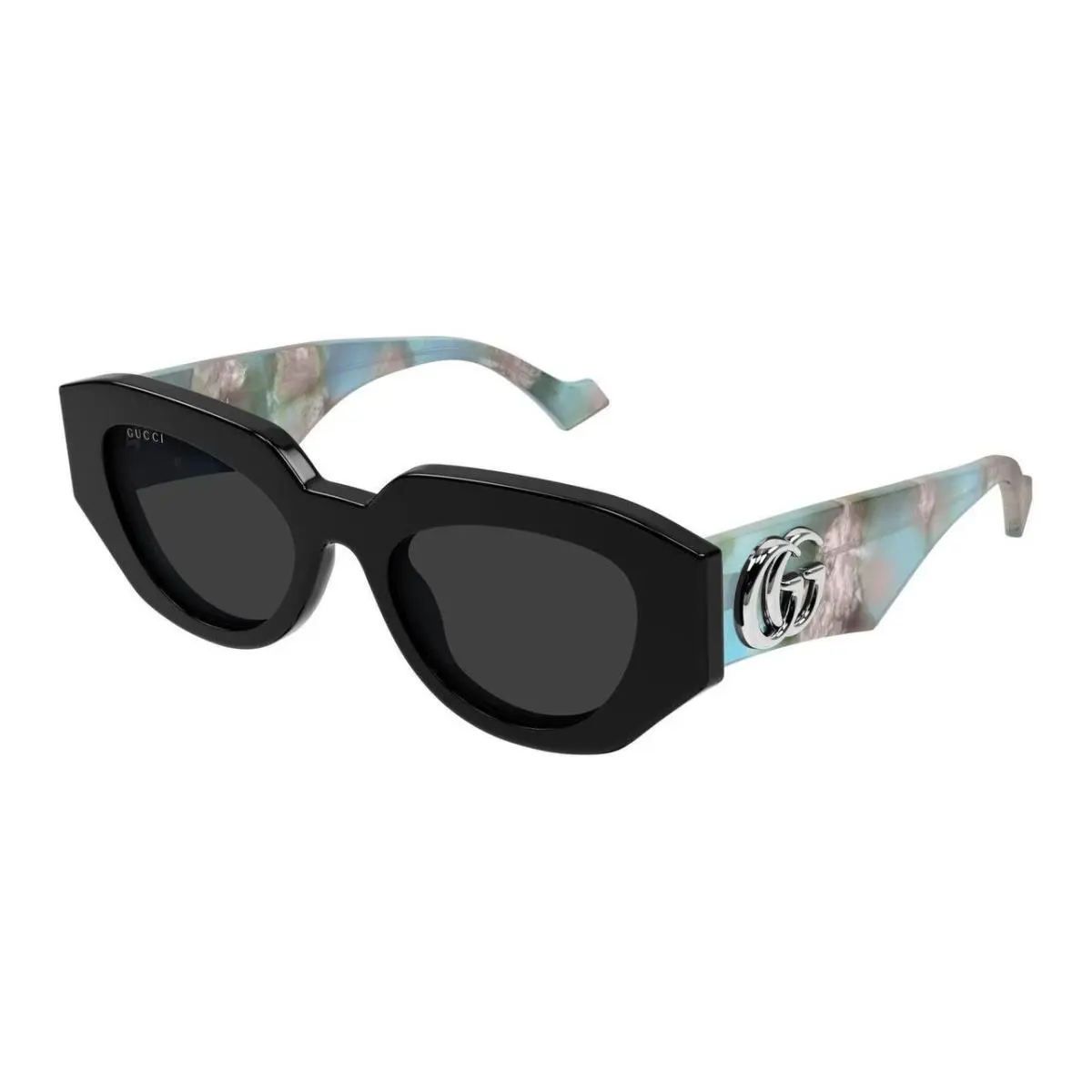 Women`s Cat Eye Sunglasses Blue Grey Black 51mm UV400 Protection by Gucci