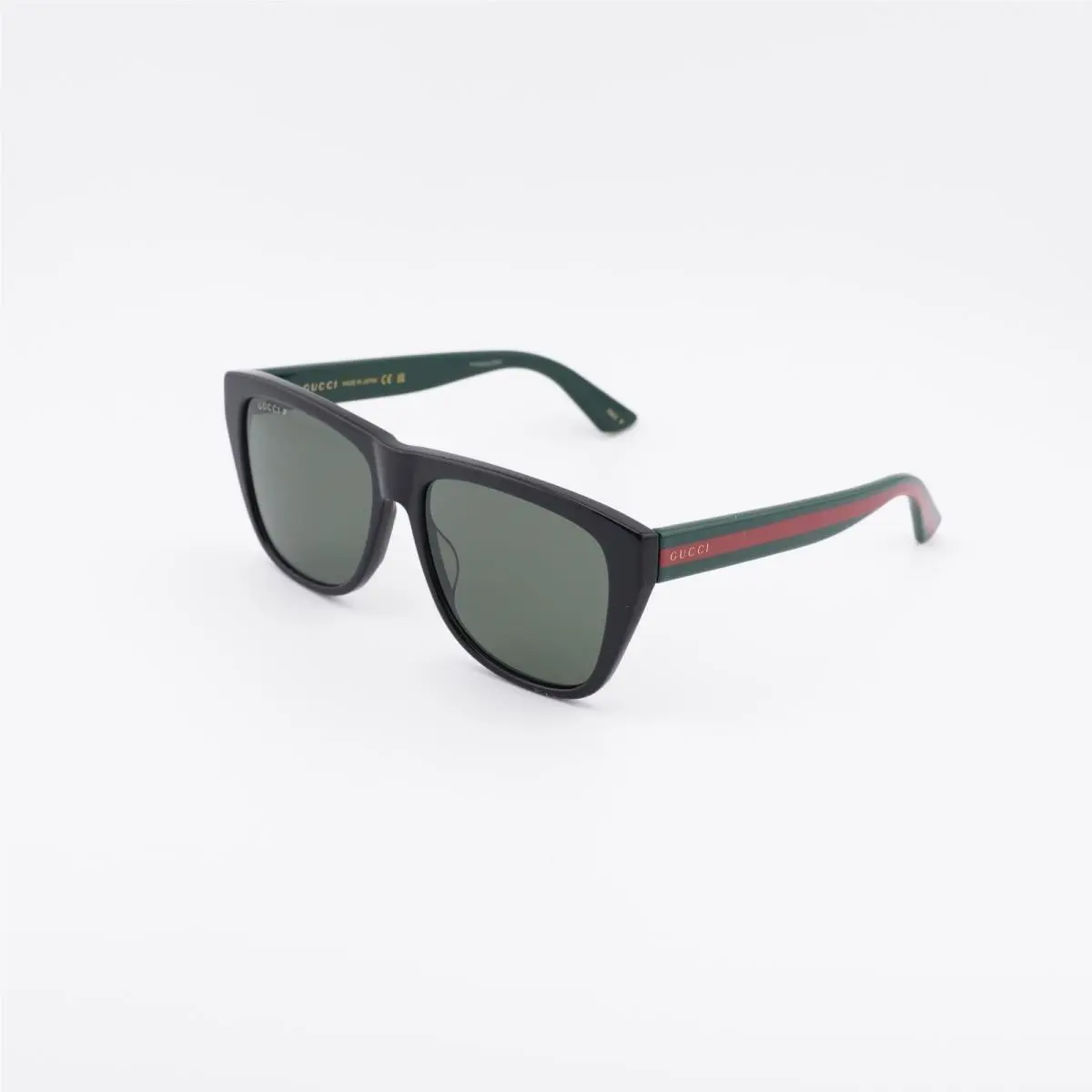 Gucci GG0926S 006 Shiny Black/green Polarized 57-16-145 Sunglasses