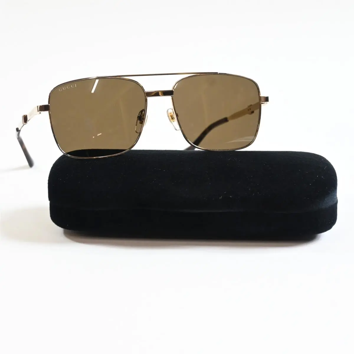 Gucci GG1441S 002 Mens Sunglasses Gold/brown 58mm