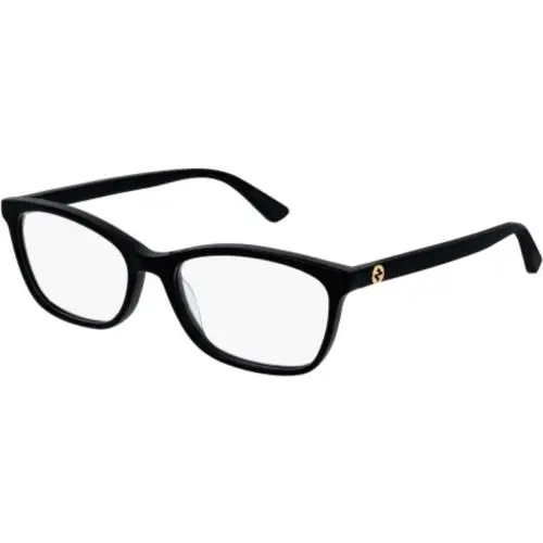 GG 0613 O-001 Black / Transparent 001 Size 52 Eyeglasses by Gucci