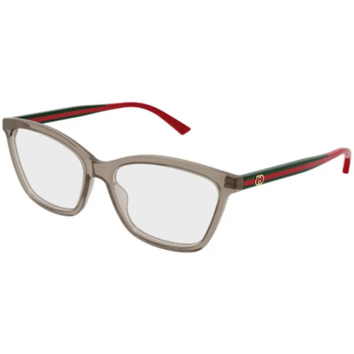 GG 1989 O-003 Brown / Transparent Green 003 Size 56 Eyeglasses by Gucci