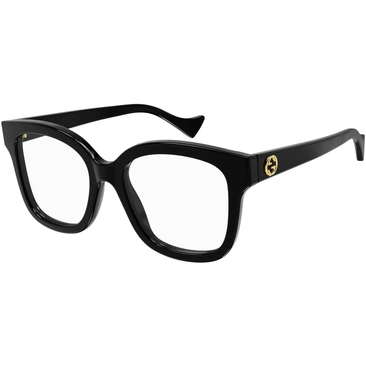 Women`s Black Soft Square Eyeglasses w/ Steel Hinges GG1258O 004 53 Italy by Gucci