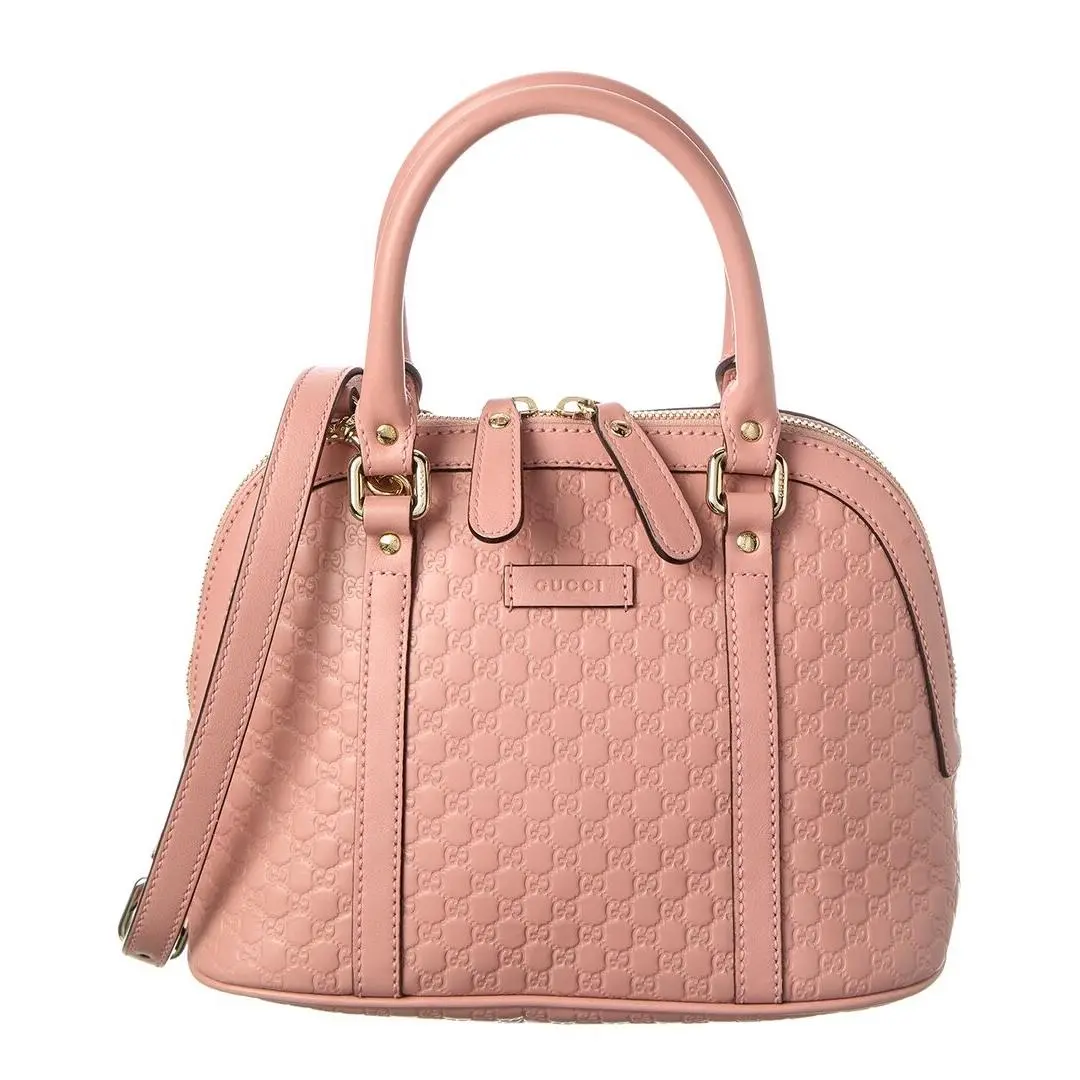 Gucci Soft Pink Microguccissima Leather Microguccissima Mini Dome Bag