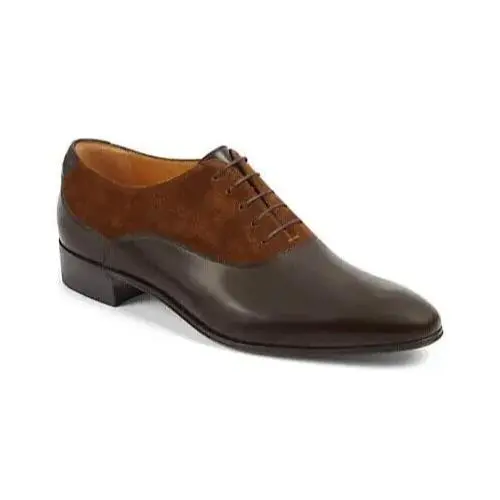 Gucci D6853 Mens Brown/sugar Calf/suede Supersoft Oxford Shoes Size Gucci 9.5