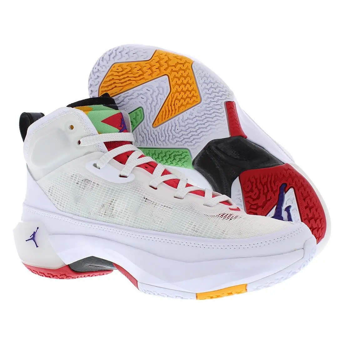 Nike Air Jordan Xxxvii GS Boys Shoes Size 6 Color: White/true Red/light Silver