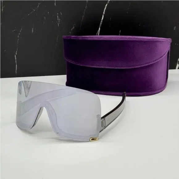 GG1631S 013 Unisex Sunglasses GG 1631S 013  Shield Grey Eyewear by Gucci