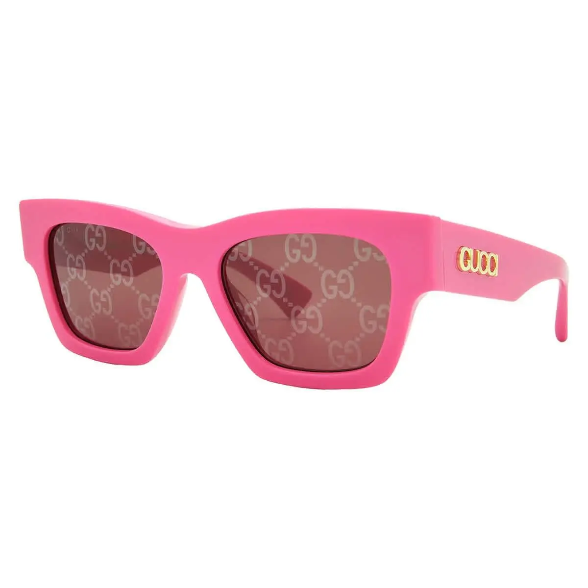 Red Logo Square Ladies Sunglasses GG1835S 004 52 GG1835S 004 52 by Gucci