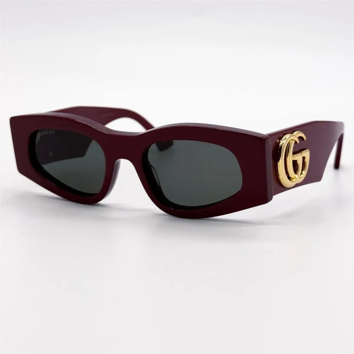 GG1754S 005 Women Burgundy Gray Sunglasses by Gucci