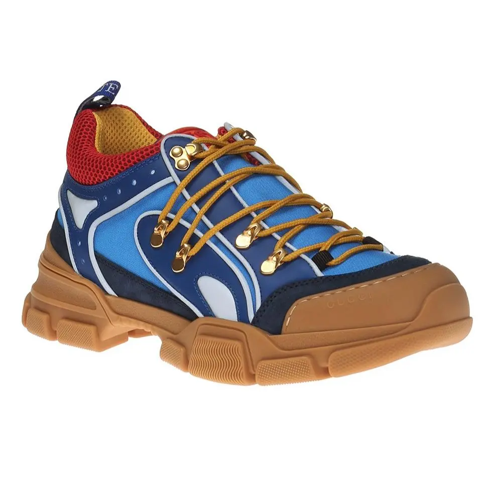 Gucci Flashtrek Blue Low-top Sneaker D4325 Men`s Size 10.5 G / 11 US