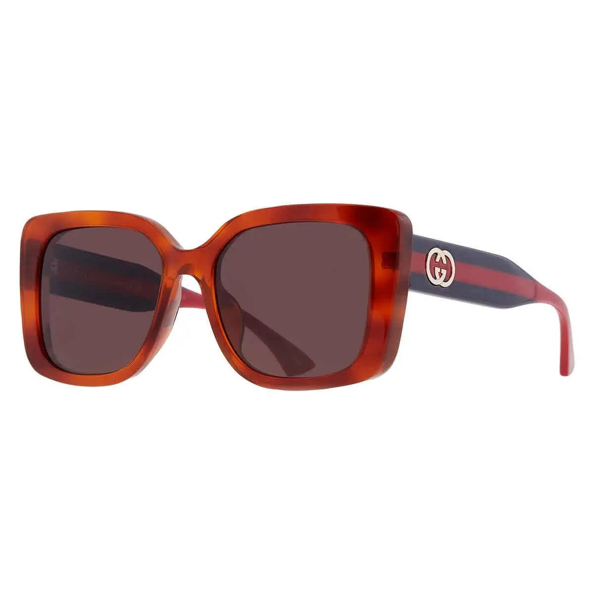 Brown Square Ladies Sunglasses GG2118SA 004 55 GG2118SA 004 55 by Gucci