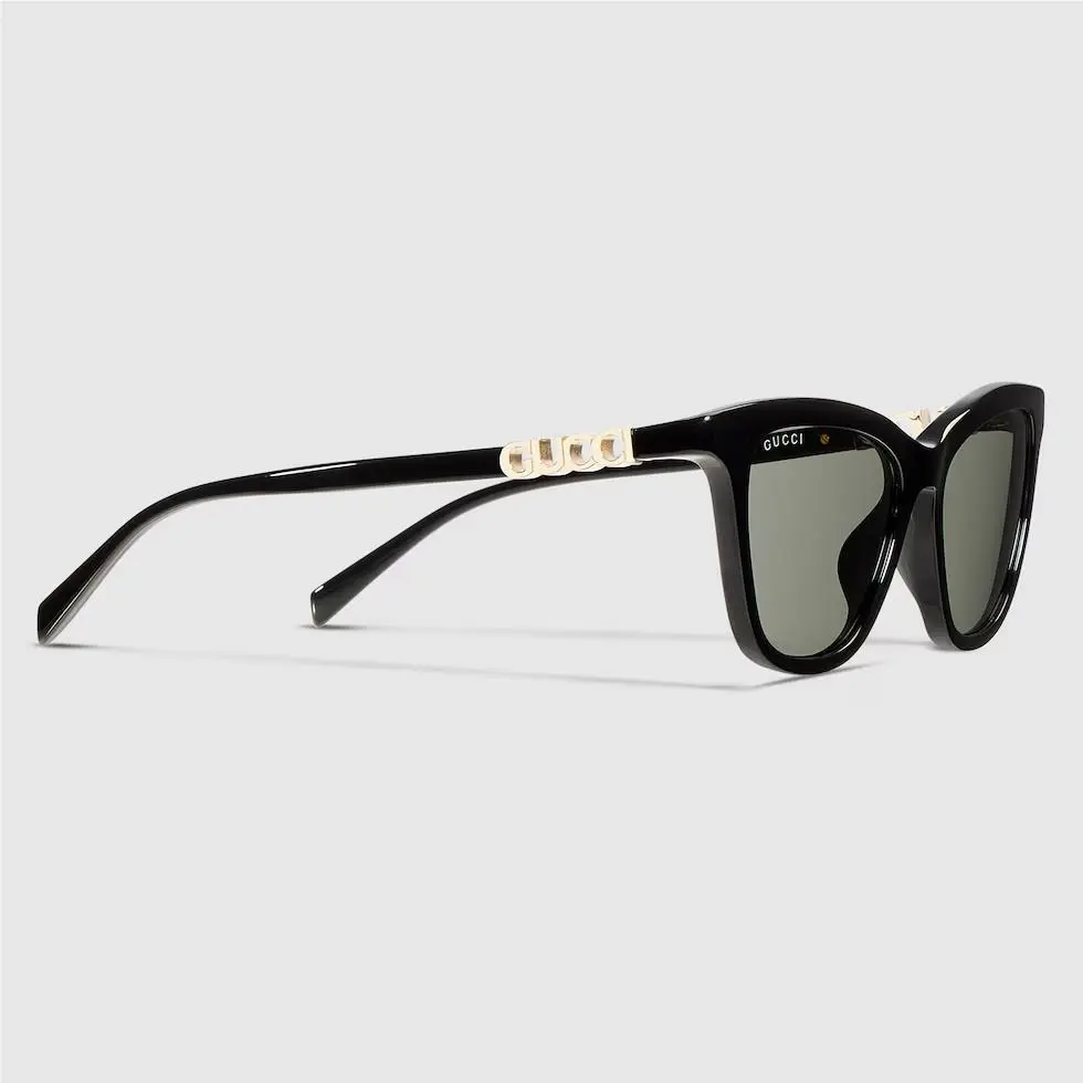 Gucci GG2032S Sunglasses Black 52mm Made in Italy