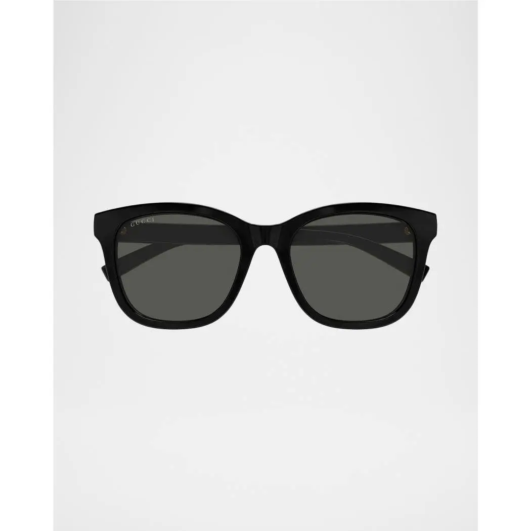 Women’s Acetate Square Sunglasses Black OS by Gucci