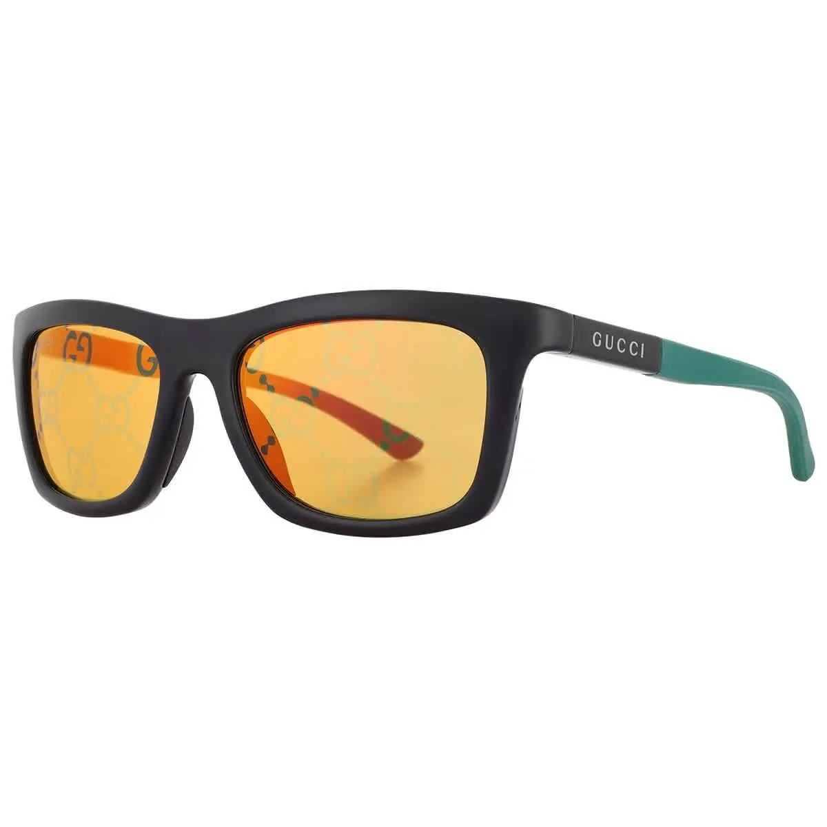 Yellow Mirror Logo Sport Men`s Sunglasses GG1735S 005 54 GG1735S 005 54 by Gucci