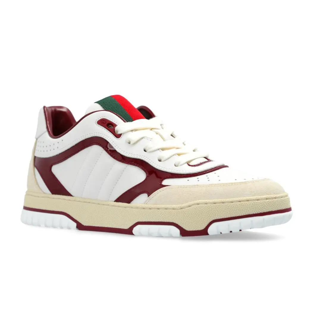 Re-web Sneaker `white Rosso Ancora` Women’s Size EU 41.5 US 11.5 D3948 by Gucci