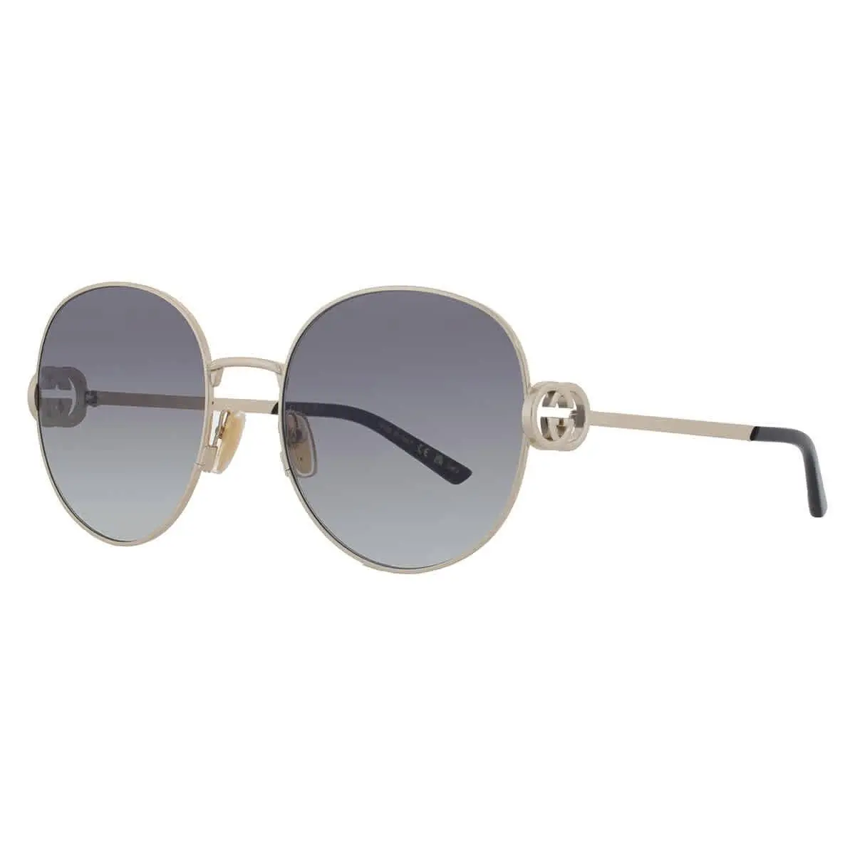 Grey Round Ladies Sunglasses GG2047S 001 58 GG2047S 001 58 by Gucci