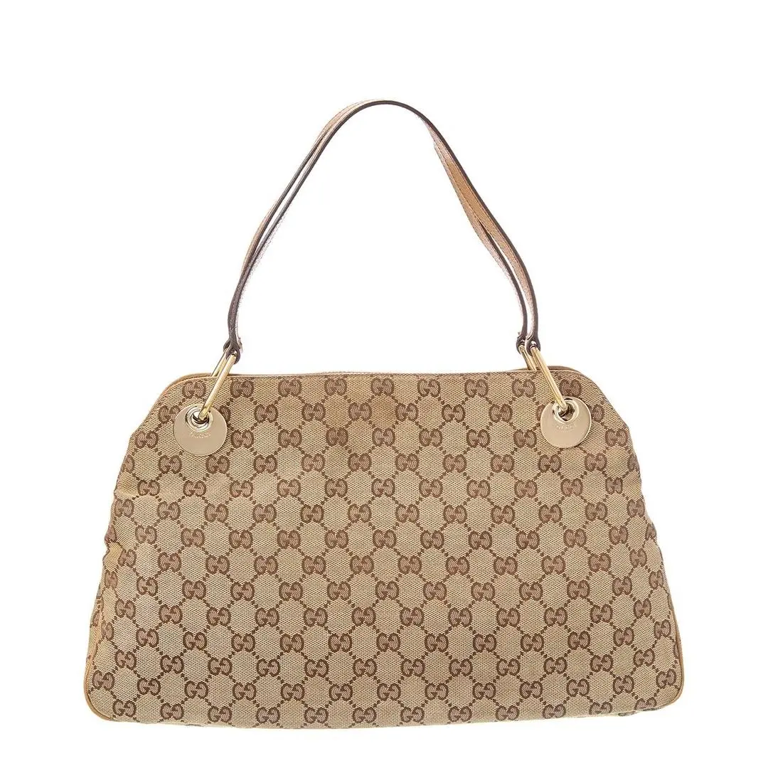 Brown Canvas Eclipse Shoulder Bag Pre-loved Women`s by Gucci
