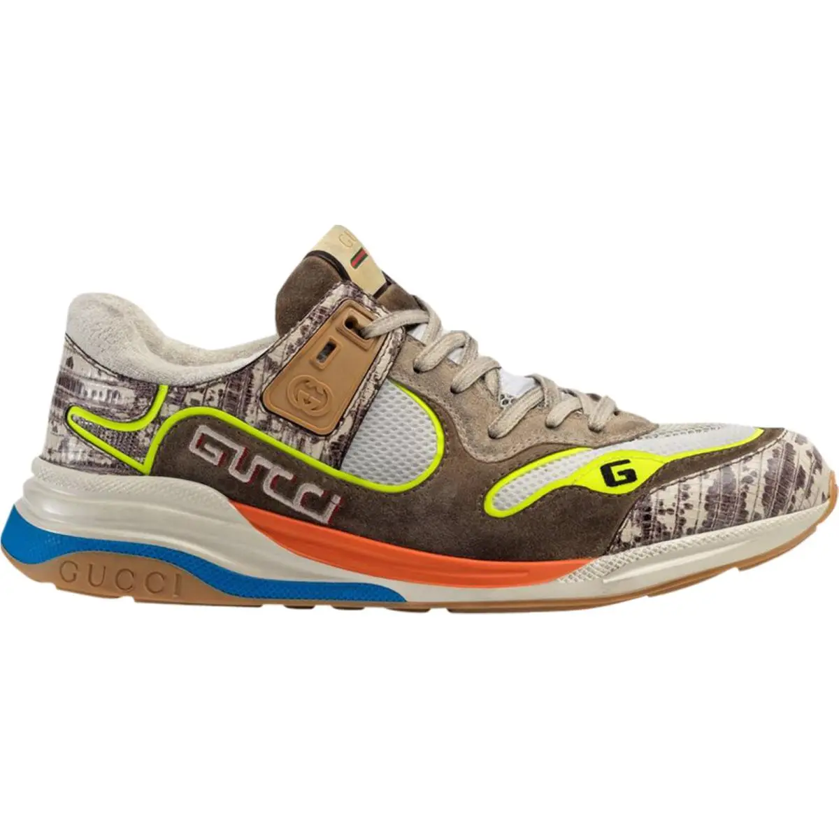 Mens Ultrapace Rock Tejus Printed Fashion Sneakers D4103 Size 9 G/ 9.5 US by Gucci