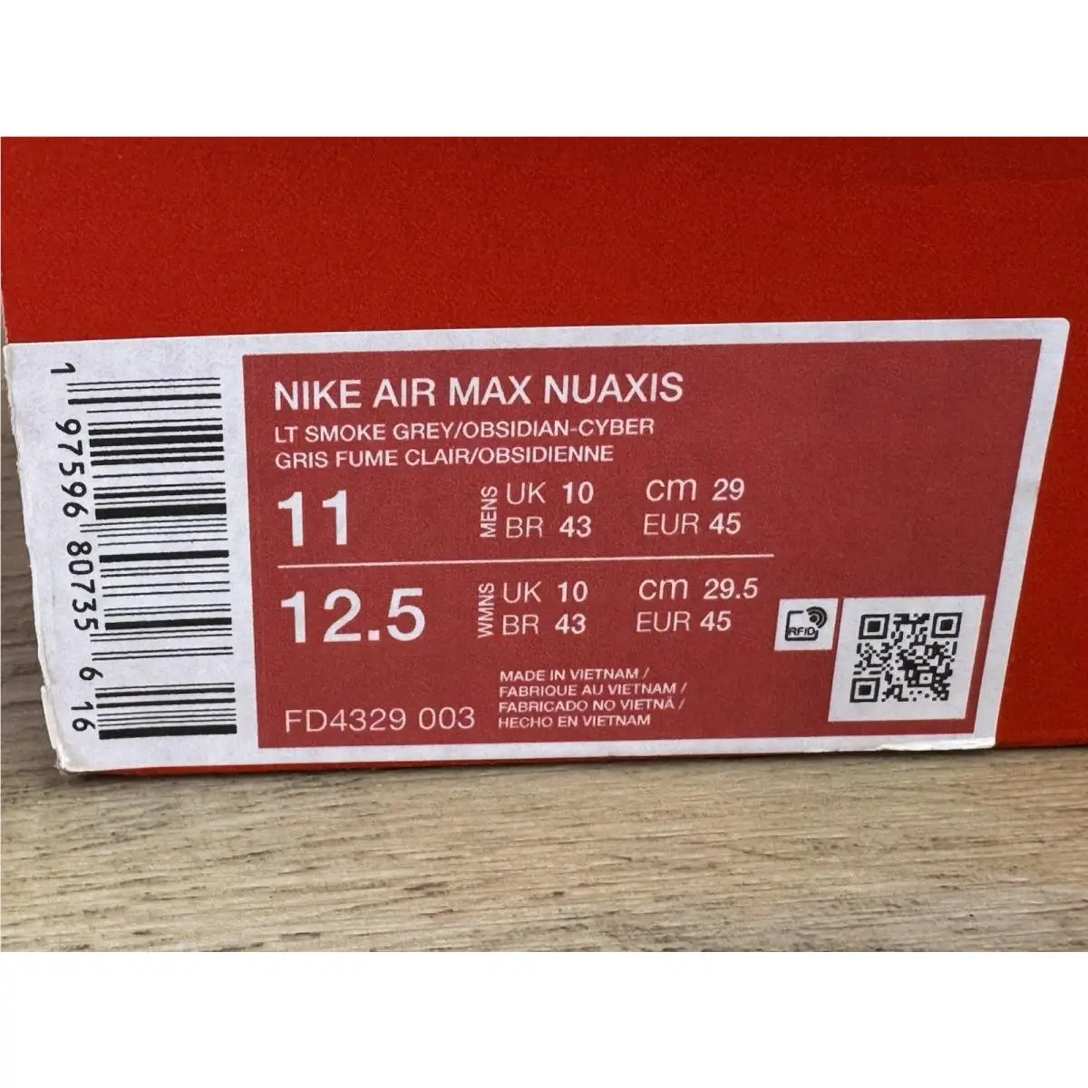 Nike shoes - Nike Air Max Nuaxis - Air Max Nuaxis - FD4329-003 - Light Smoke Grey/Cyber/White/Obsidian 7