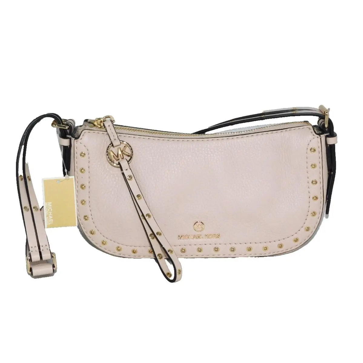 Michael Kors Camden XS Pouchette Handbag Soft Pink Pebbled Leather 32H9GCDL0O