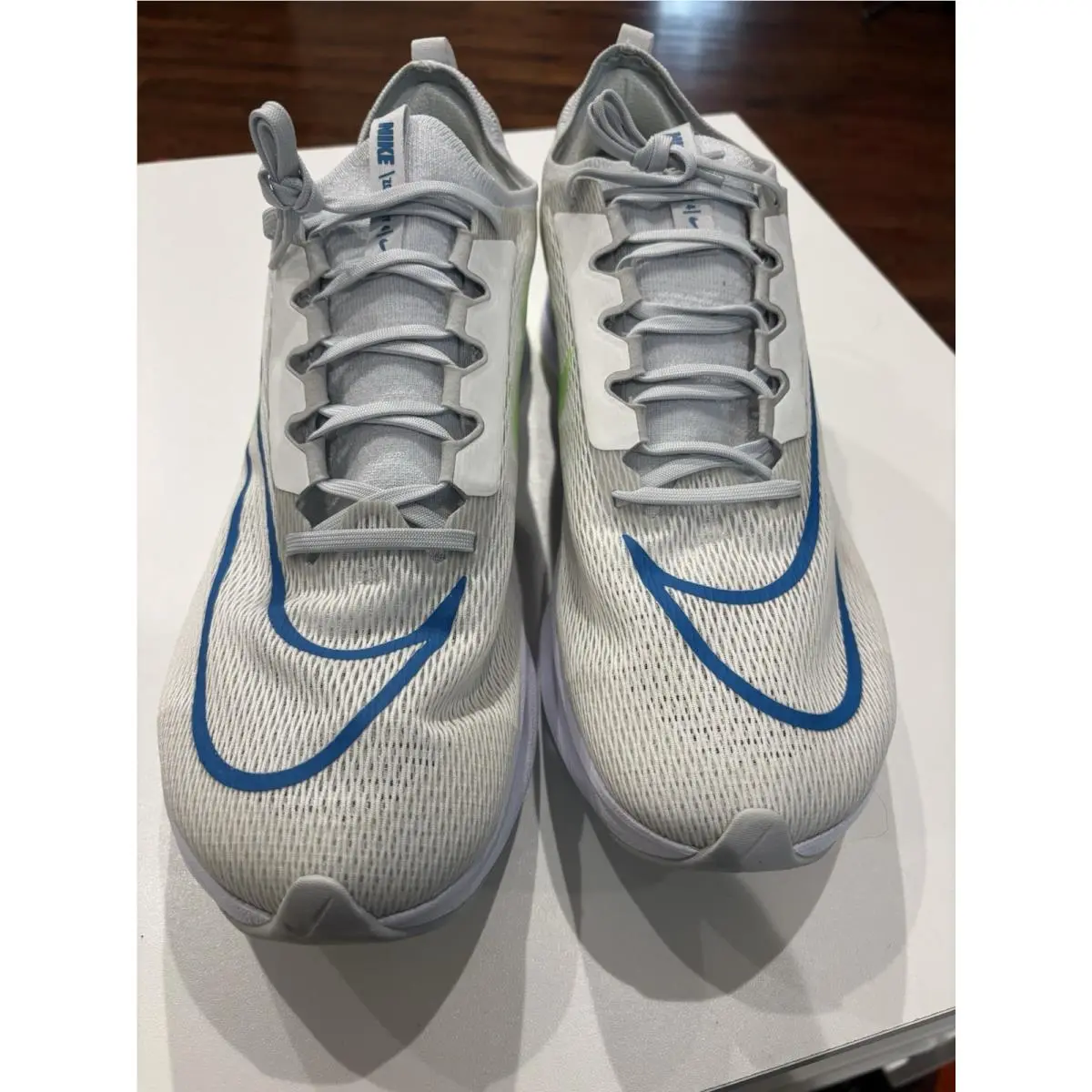 Nike shoes - Nike Zoom Fly - Zoom Fly - CT2392-100 - White, Manufacturer: Summit White/Pure Platinum/Imperial Blue/Lime Glow (UPC: 0195242386316) 1