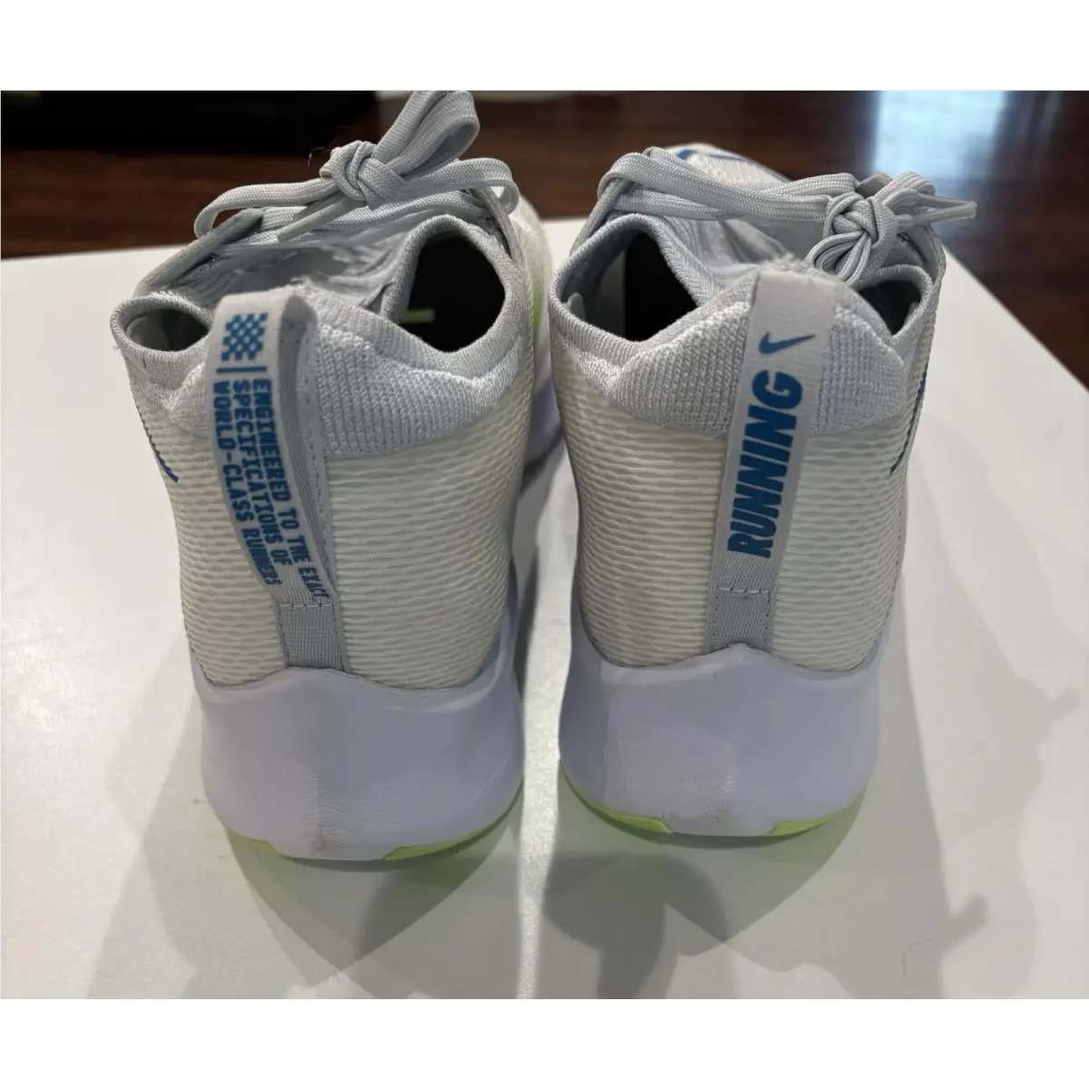 Nike shoes - Nike Zoom Fly - Zoom Fly - CT2392-100 - White, Manufacturer: Summit White/Pure Platinum/Imperial Blue/Lime Glow (UPC: 0195242386316) 2