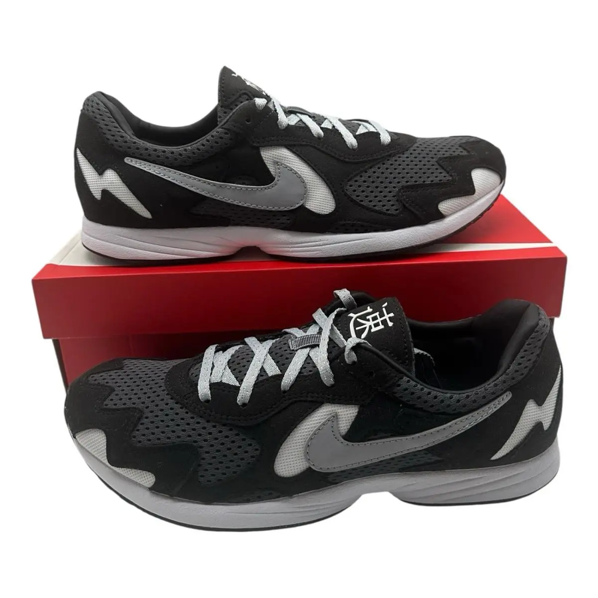 Nike Air Streak Lite Shoes Men`s Size 10.5 Black Wolf Grey Sneakers CD4387-001