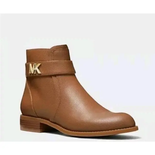 Michael Kors Jilly Luggage Trim Ankle Women`s Boots Size 9 US