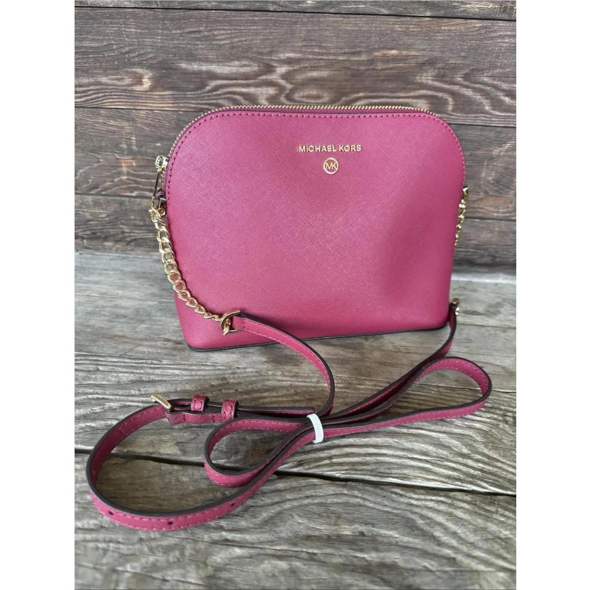 Michael Kors Crossbody Berry Red Crossbody Purse Tote Handbag
