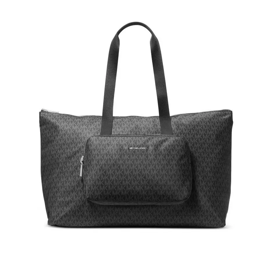 Michael Kors Tanner Larger Reversible Packable Tote Handbag in Black