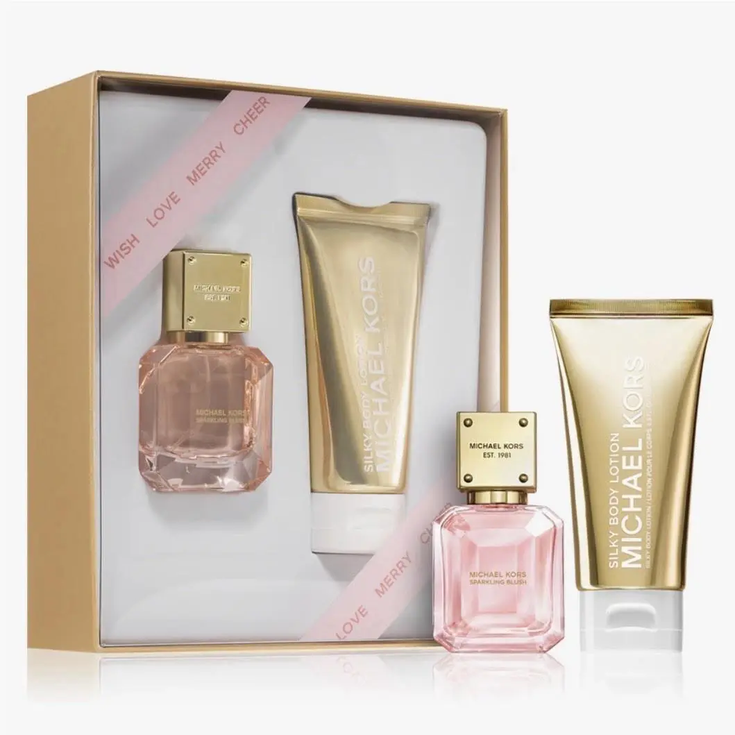 Michael Kors Sparkling Blush 2pc Set 1oz Spray 2.5oz Lotion