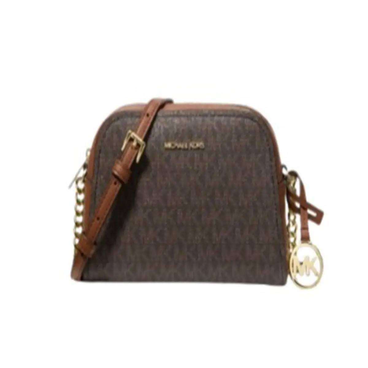 Michael Kors Outlet Ashton Extra-small Signature Logo Camera Crossbody Bag Brow