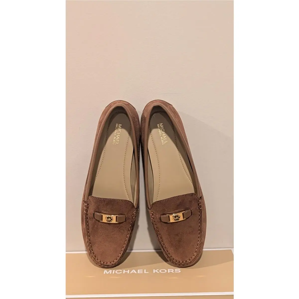 Kors Women`s Jadie Driver Micro Suede Flat Size 9