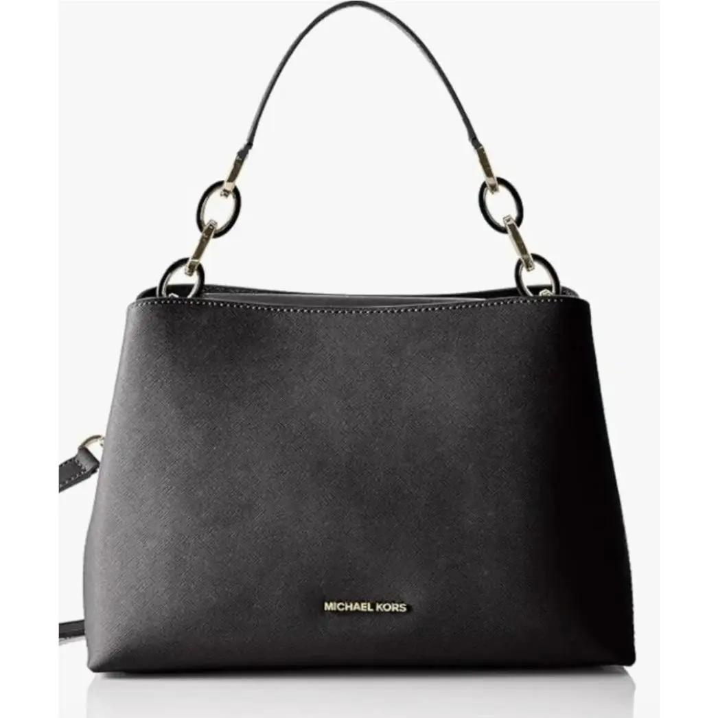 Michael Kors Portia Large East/west Shoulder Bag Black