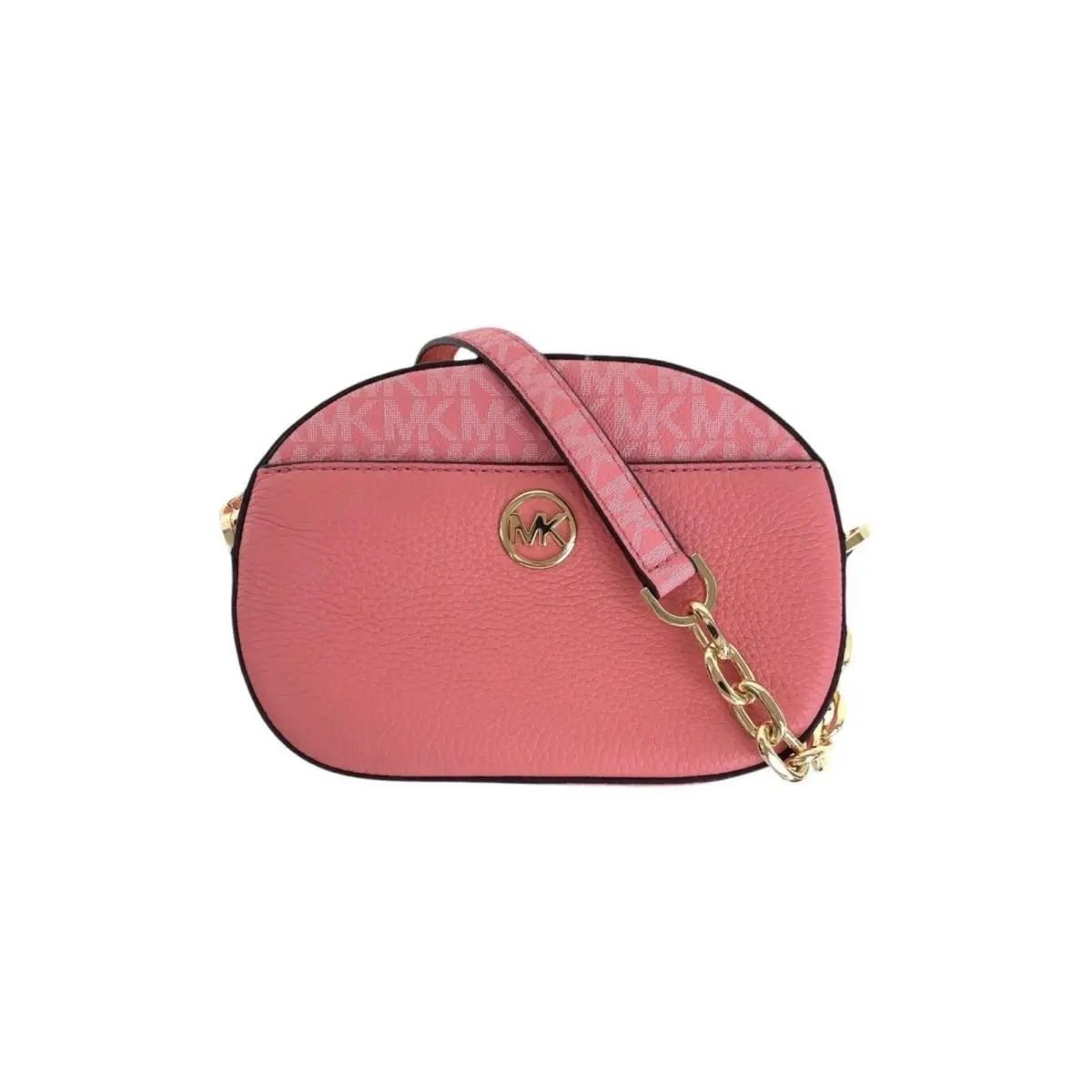Michael Kors Shoulder Bag Pochette Pink Gold Hardware Leather