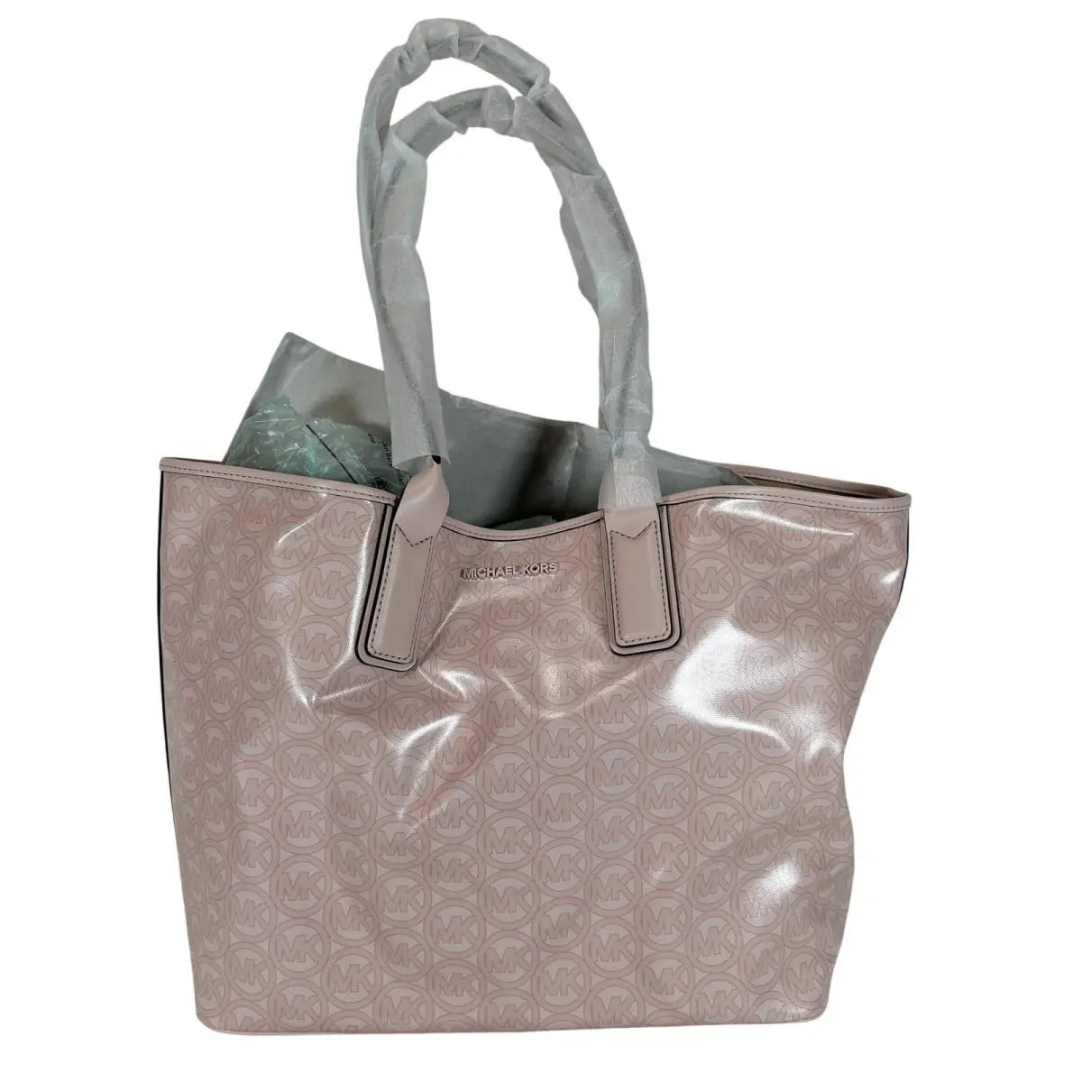 Michael Kors Jodie Large Tote Bag Powder Blush Pink Monogram
