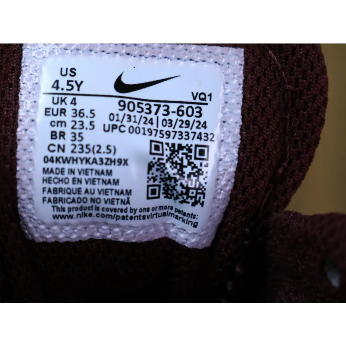 Nike shoes - Nike Check SB - Check - 905373-603 - Burgundy Crush/Sail (UPC: 00197597337432) 21