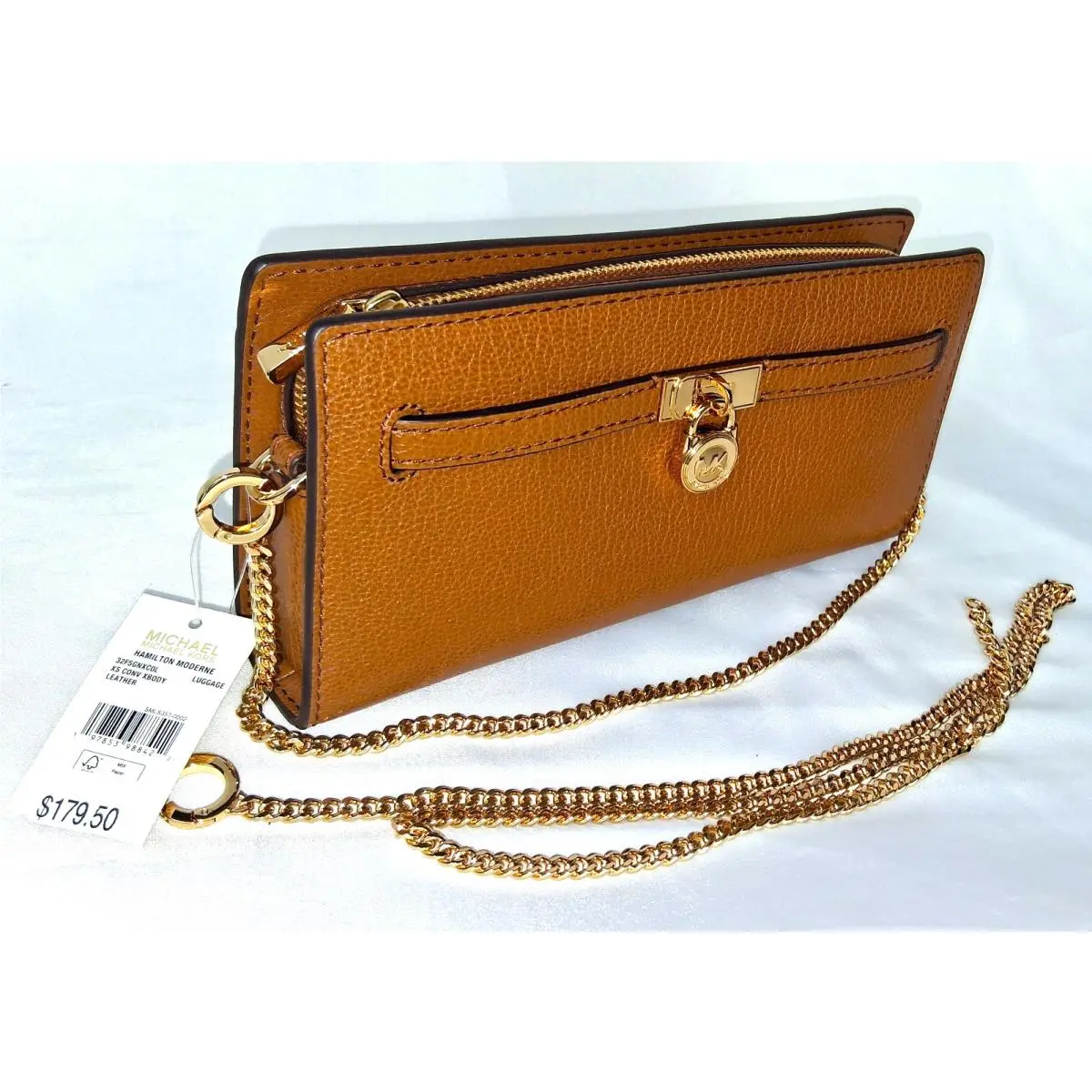 Michael Kors Hamilton Moderne Small Leather Convertible Crossbody Bag